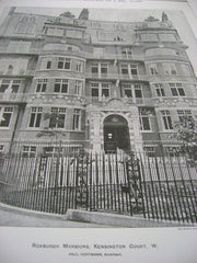 Roxburgh Mansions, Kensington, London, UK, 1899, Paul Hoffman