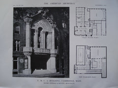 Y.M.C.A. Building , Cambridge, MA, 1912, Newhall & Blevins