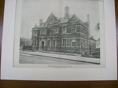 Public Library, Shepherd's Bush, LDN, UK, 1898, Maurics B. Adams