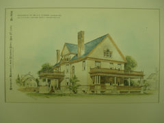 Residence of Dr. G. C. Clarke , Niagara Falls, NY, 1894, Block, Barnes, & Orchard