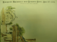 Residence of Dr. G. C. Clarke , Niagara Falls, NY, 1894, Block, Barnes, & Orchard