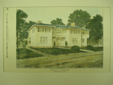 House for W. C. Sturgis, Esq., 1894, Sturgis & Cabot