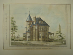 House for D. N. Skillings , Winchester, MA, 1877, G. D. Rand