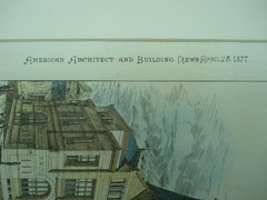 Competitive Design for the Northampton Savings Bank , Northampton, MA, 1877, Ferry & Gardner