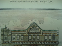 Shillaber Building, Boston, MA, 1876, Cummings and Sears