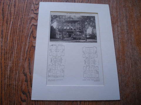 The Nolando Apartments, Washington, DC, 1909, Messrs. Wood, Donn & Deming