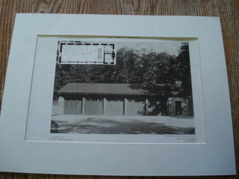 Garage, North Easton, MA, 1909, Mr. S.B. Parker