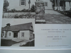 A Gardener's Cottage and Garage , Kennebunkport, ME, 1909, Messrs. Green & Wicks
