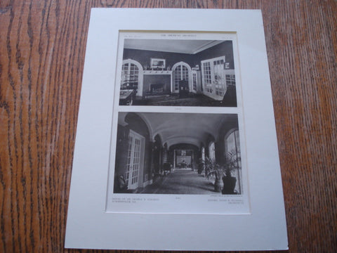 Library and Hall in the House of Mr. George R. Stearns , Summerville, GA, 1909, Kemp & Wendell