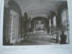 Library and Hall in the House of Mr. George R. Stearns , Summerville, GA, 1909, Kemp & Wendell