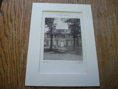 Stenton, Germantown, PA, 1909, Unknown