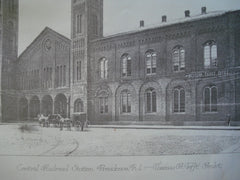 Central Railroad Station, Providence, RI, 1886, Thomas A. Tefft