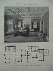House of Lafayette Hughes, Esq., Denver, CO, 1915, Messrs. William E. Fisher and Arthur A. Fisher