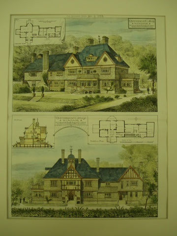 Queensmead Cottage for Colonel Reginald Talbot , Windsor, Ontario, CAN, 1883, Maurice B. Adams