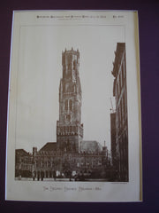 Belfry in Bruges, Bruges, Belgium, EUR, 1885, Unknown