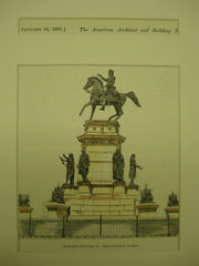 Washington Monument , Richmond, VA, 1891, Thomas Crawford
