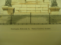 Washington Monument , Richmond, VA, 1891, Thomas Crawford