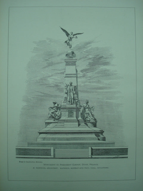 Monument to President Carnot , Dijon, France, EUR, 1899, F. Vionnois