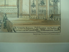 Madison Avenue Methodist Evangelical Church , New York, NY, 1884, R. H. Robertson