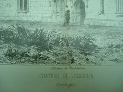 Chateau de Josselin , Morbihan, Brittany, France, EUR, 1886, Unknown