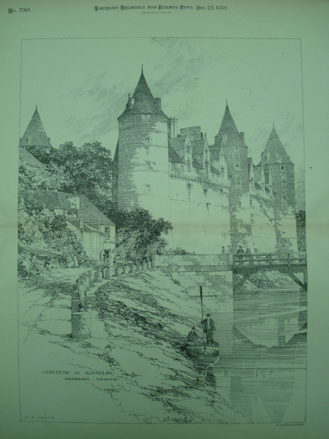 Alternate View of the Chateau de Josselin , Morbihan, Brittany, France, EUR, 1889, Unknown