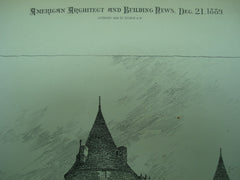 Alternate View of the Chateau de Josselin , Morbihan, Brittany, France, EUR, 1889, Unknown
