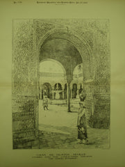 Court-Yard of the Casa de Pilatos , Seville, Spain, EUR, 1889, Unknown