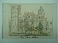 Toledo Cathedral , Toledo, Spain, EUR, 1884, Unknown
