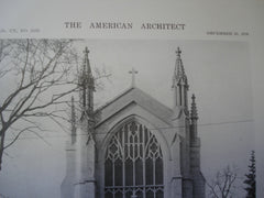 Exterior of Trinity Church. Newton Center, Massachusetts. George W. Chickering. 1916. Original Photograph