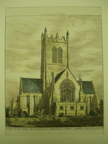 New Chancel and Restoration of the Northallerton Church , Northallerton, England, UK, 1883, C. Hodgson Fowler