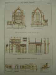 Skinner Memorial Chapel , Holyoke, MA, 1912, Messrs. Allen & Collens