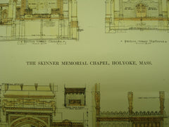 Skinner Memorial Chapel , Holyoke, MA, 1912, Messrs. Allen & Collens