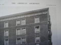 Macbeth Apartments, San Francisco, CA. 1916. Charles Peter Weeks. Original Photograph