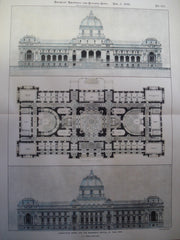 Competitive Design for the Minnesota Capitol , St. Paul, MN, 1899, J.L. Wees