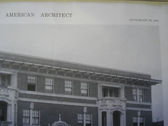 Kingsbury Apartments, St. Louis MO. 1916. La Beaume & Klein. Original Photograph