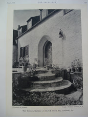 Main Entrance to the Residence of Albert M. Swank, Esq., Johnstown, PA, 1930, Frank J. Forster