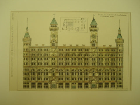 New York Produce Exchange, New York, NY, 1883, R. M. Upjohn