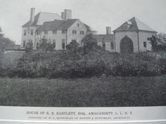 Another view of House of E.E. Bartlett,ESQ, Amagansett, L.I., NY. 1916. W.L. Bottomley