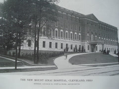 Exterior of New Mount Sinai Hospital, Cleveland OH. 1916. George B. Post. Photograph