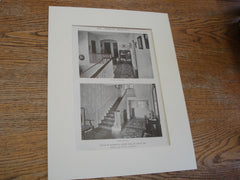 House of George K. Smith, ESQ. Second story hall and staircase views, St. Louis, MO, 1915, Messrs. Roth & Study