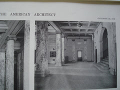 Court-House: Main Entrance, Albany County NY, 1916. Hoppin & Koen. Lithograph