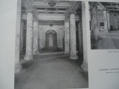 Court-House: Main Entrance, Albany County NY, 1916. Hoppin & Koen. Lithograph