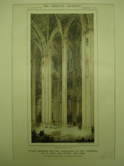 Design Proposed for the Completion of the Cathedral of St. John the Divine , New York, NY, 1913, Ralph Adams Cram