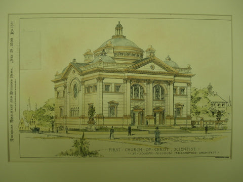 First Church of Christ, Scientist , St. Joseph, MO, 1899, F. R. Comstock