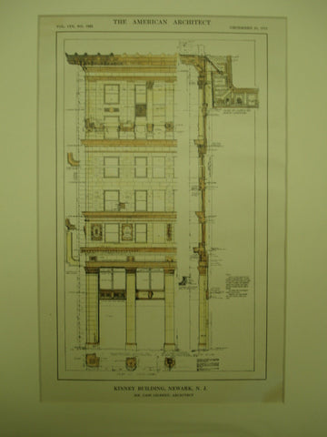Kinney Building , Newark, NJ, 1913, Cass Gilbert