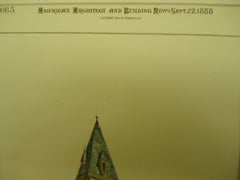 Designs for Church and Chapel on 2nd Ave and 72nd St., New York, NY, 1888, R. H. Robertson
