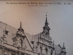 Buildings at Frankfort-on-the-Main , Frankfort, Germany, EUR, 1890, Paul Wallot