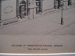 Buildings at Frankfort-on-the-Main , Frankfort, Germany, EUR, 1890, Paul Wallot
