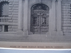 House of Herr Rudolf Mosse , Berlin, Germany, EUR, 1890, Unknown