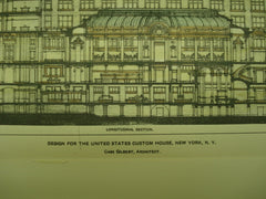 Design for the United States Custom House , New York, NY, 1900, Cass Gilbert